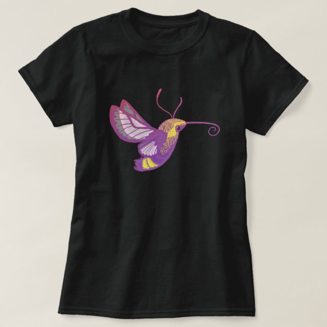 Hummingbird Hawk Moth T-Shirt (Design vorne)