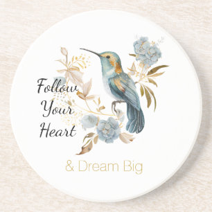 Hummingbird Hortensien Blumen Hochzeit Getränkeuntersetzer