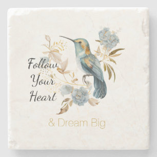 Hummingbird Hortensien Blumen Hochzeit Steinuntersetzer