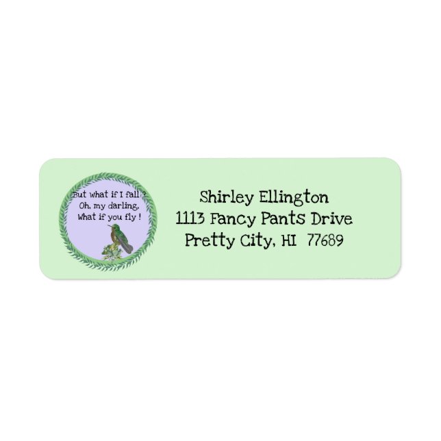 Hummingbird Hummingbirds Label (Vorne)