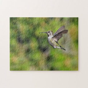 Hummingbird in Flight Jigsaw Puzzle
