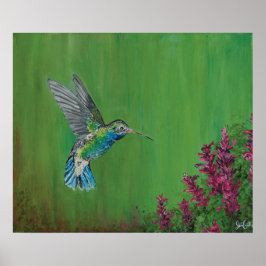 Hummingbird Ink Poster