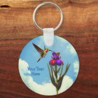 Hummingbird Iris Blume Personalisiert
