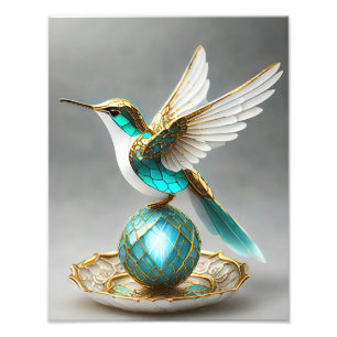 Hummingbird Island Lemurian Continental Guardian Fotodruck