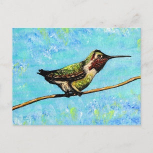 Hummingbird ist bereit zum Fliegen Postkarte