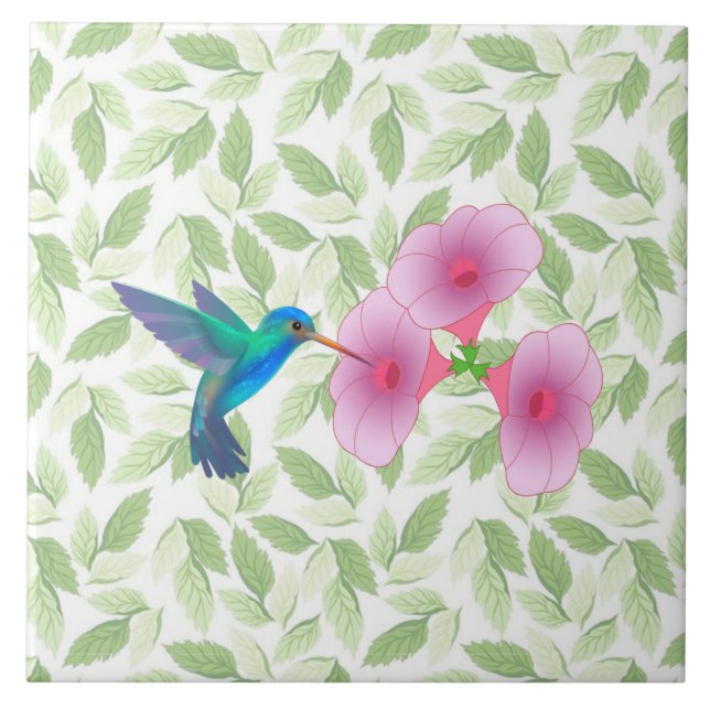Hummingbird Keramik Tile Fliese (Vorderseite)
