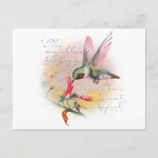 Hummingbird - Kleine Dinge sind die schönsten. Postkarte