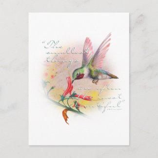 Hummingbird - Kleine Dinge sind die schönsten. Postkarte