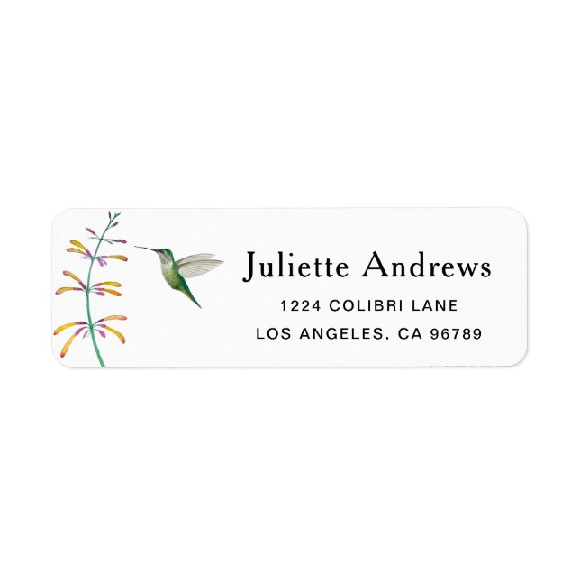 Hummingbird-Label (Vorne)