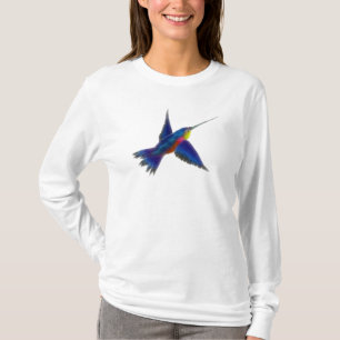 Hummingbird Ladys Hoodie T-Shirt