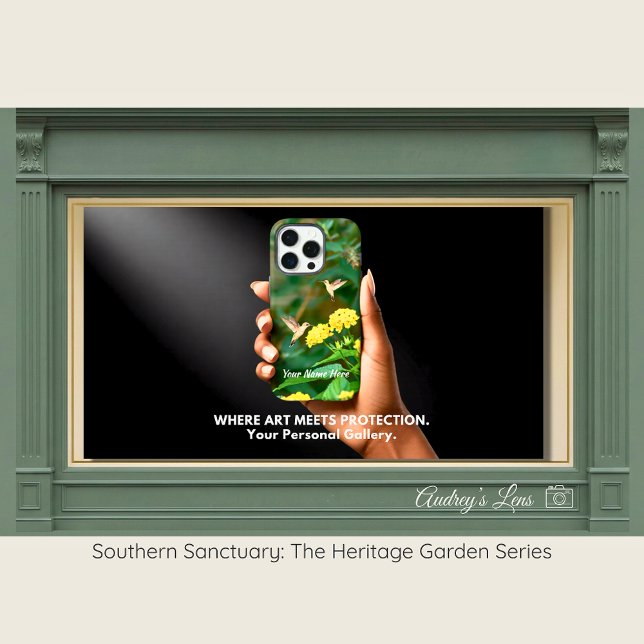 Hummingbird & Lantana Floral iPhone Case (Von Creator hochgeladen)