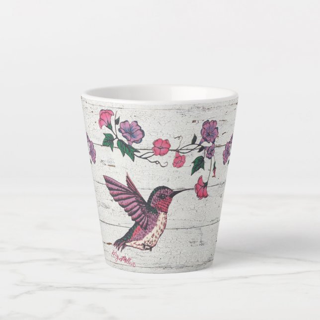 Hummingbird Latte Tasse (Vorderseite)