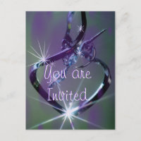 Hummingbird lav & aquamarine Postkarte - jeder Anl