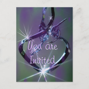 Hummingbird lav & aquamarine Postkarte - jeder Anl