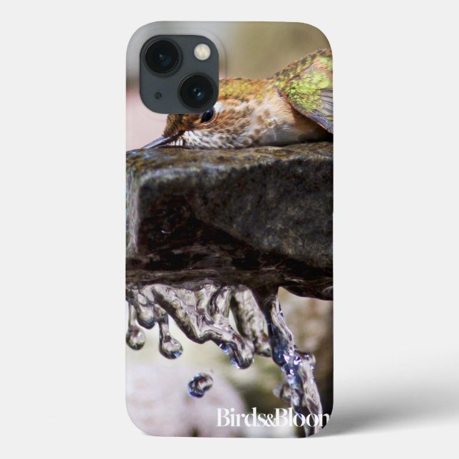 Hummingbird Laying in Water Case-Mate iPhone Hülle (Rückseite)