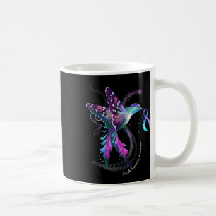 Hummingbird Lila Ribbon Suicide Prevention Aware Kaffeetasse