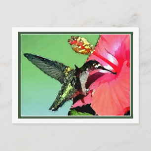 Hummingbird Lunch Postkarte