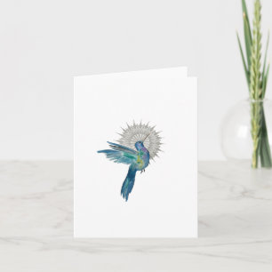 Hummingbird Mandala Faltkarte Karte