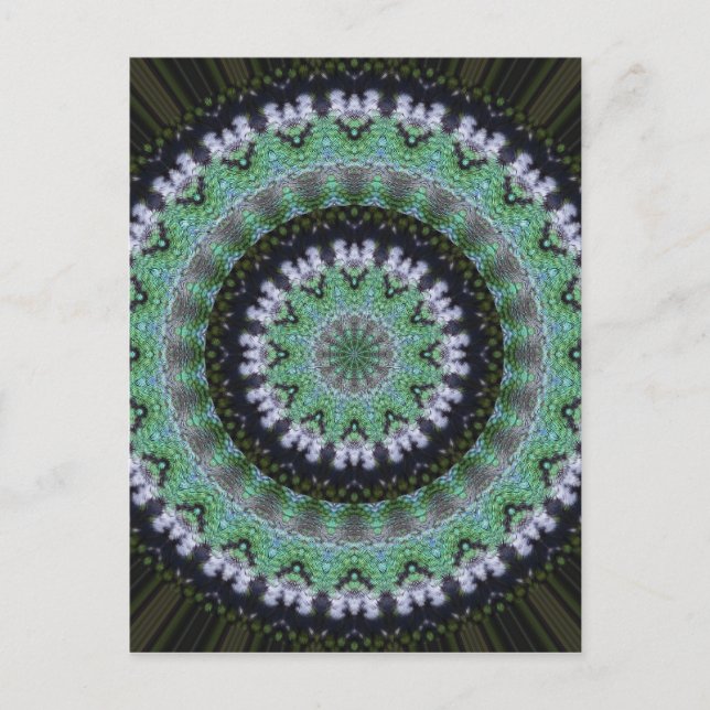 Hummingbird Mandala Postkarte (Vorderseite)