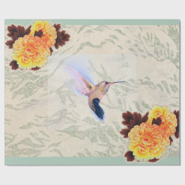HUMMINGBIRD MARIGOLD Wrapping Paper Geschenkpapier