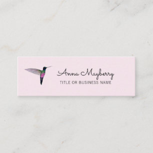 Hummingbird Mini Business Card Mini Visitenkarte
