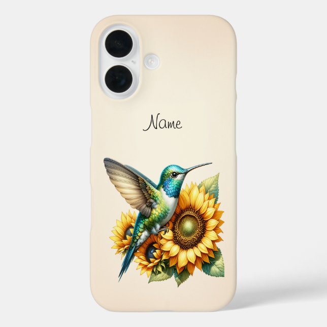 Hummingbird mit Blume Case-Mate iPhone Case (Rückseite)