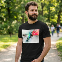 Hummingbird mit Blume Wasserfarbe - 01
