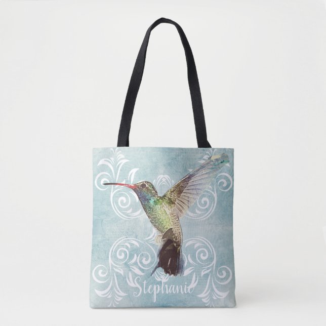 Hummingbird mit Geblüht Hintergrund (Vorderseite)