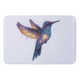 Hummingbird mit Sternenhimmel-Galaxy-Vogel Badematte