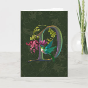 Hummingbird Monogram D