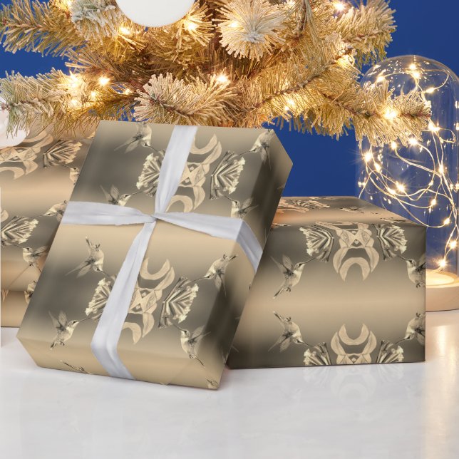 Hummingbird-Musterpapier Geschenkpapier (Feiertage)