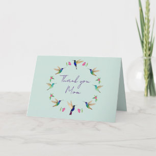 Hummingbird Muttertag Faltkarte Karte