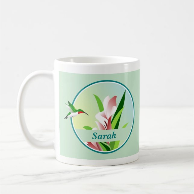 Hummingbird Name Tasse (Links)