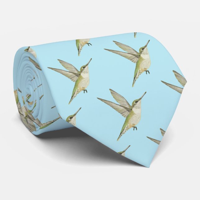 Hummingbird Neck Tie Krawatte (Gerollt)