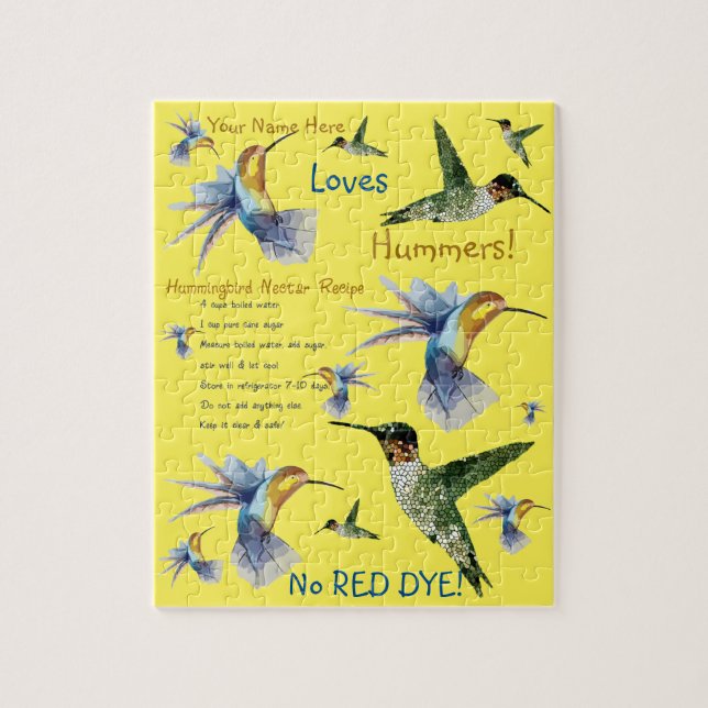 Hummingbird Nectar Rezept Puzzle (Vertikal)