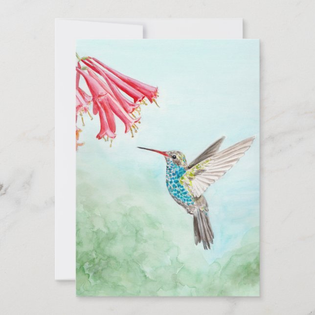 Hummingbird Note Card Mitteilungskarte (Vorderseite)