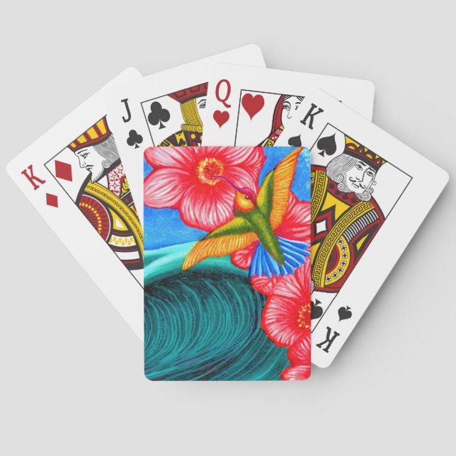 Hummingbird Ocean Spielkarten (Rückseite)