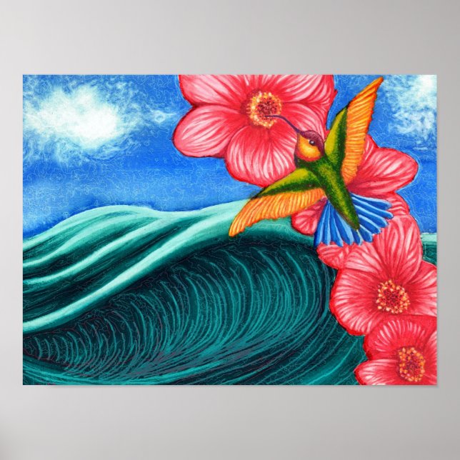 Hummingbird OceanPrint, Poster Paper (Matte) (Vorne)