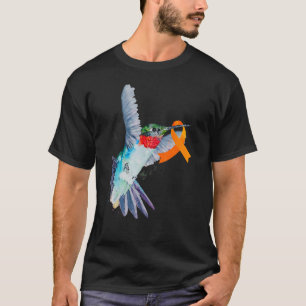 Hummingbird & Orange Ribbon Leukemia Bewusstsein M T-Shirt