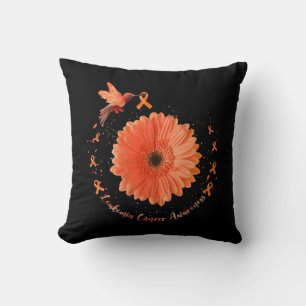 Hummingbird Orange Sonnenblumen Leukämie Tumorware Kissen