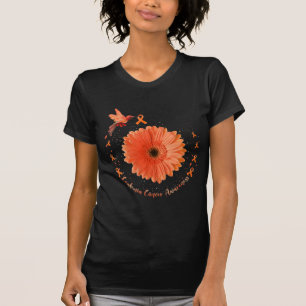 Hummingbird Orange Sonnenblumen Leukämie Tumorware T-Shirt