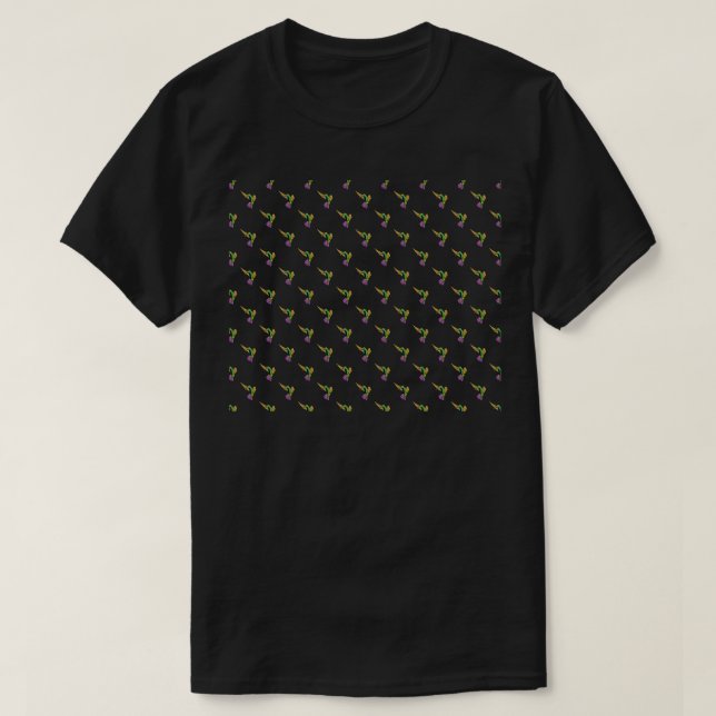 Hummingbird Pattern T-Shirt (Design vorne)