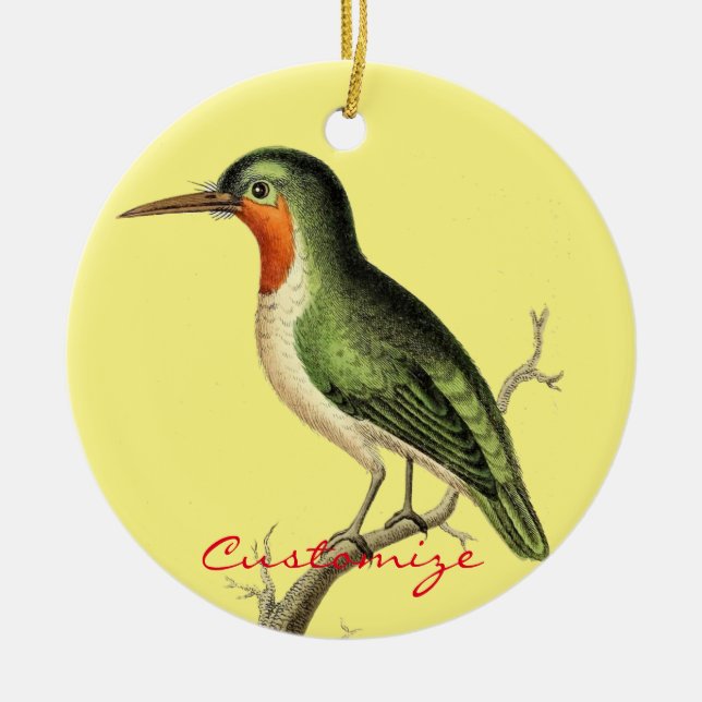 Hummingbird Perched Thunder_Cove Keramik Ornament (Vorne)