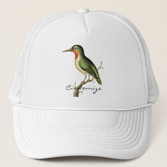 Hummingbird Perched Thunder_Cove Truckerkappe (Vorderseite)