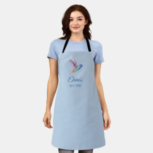 Hummingbird Personalisiert Light Blue Kitchen Schü Schürze
