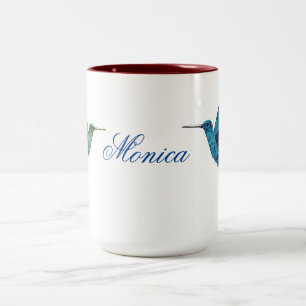 Hummingbird Personalisiert Zweifarbige Tasse