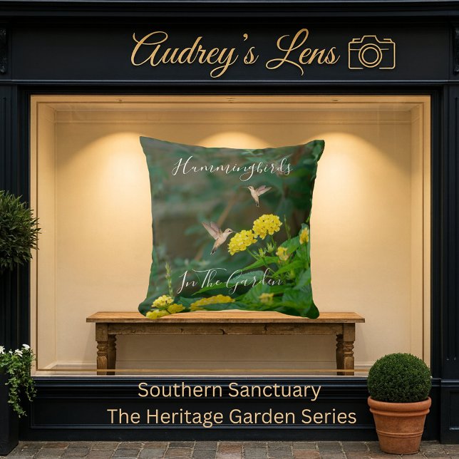 Hummingbird Pollinator Floral Kissen (Von Creator hochgeladen)