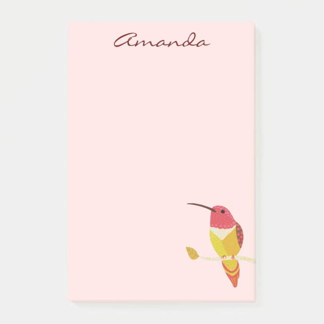 Hummingbird Post-It Notes Post-it Klebezettel (Vorderseite)