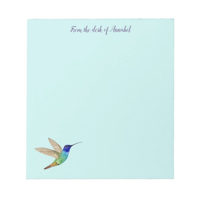 Hummingbird Postit Notes Notizblock (Vorderseite)