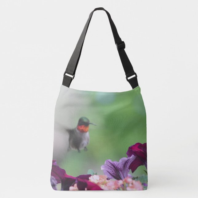 Hummingbird Purse Tragetaschen Mit Langen Trägern (Vorderseite)